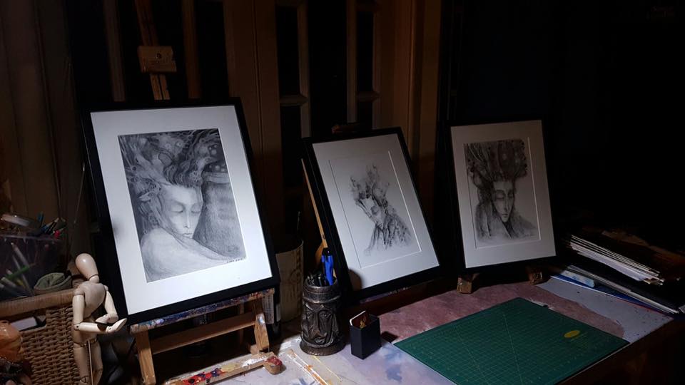 Sona's desk at the studio show 2016